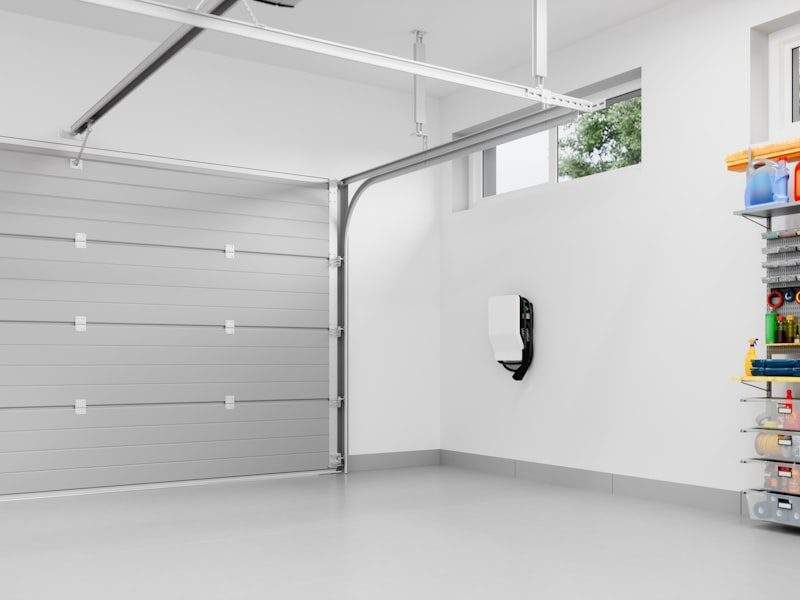 Empty garage after cleanout in Costa Mesa, CA